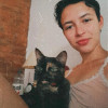 Foto junto a mi gata, Luli.